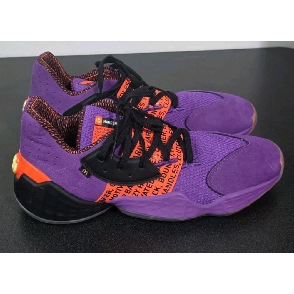 Adidas Harden Vol. 4 X McDonald's Harden Sauce 2020 Mens 14 Purple Basketball